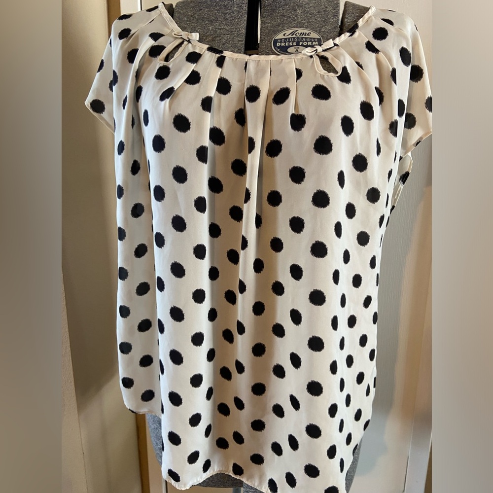 LC Lauren Conrad Polka Dot Blouse